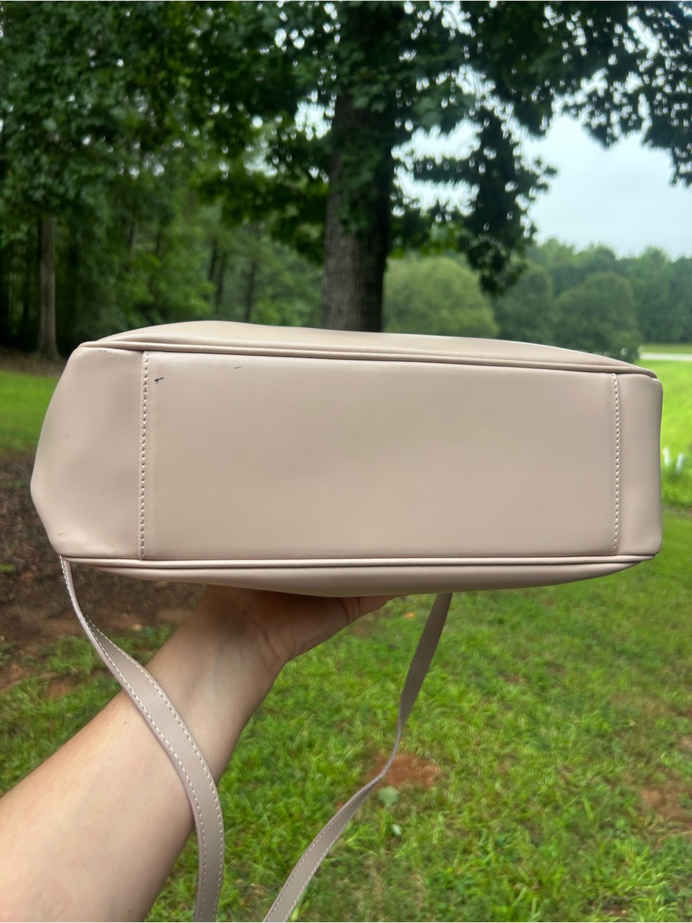 Furla Blush Pink Leather Tote Crossbody Bag Chain Detail Dust Bag - Read Details - Picture 13 of 15
